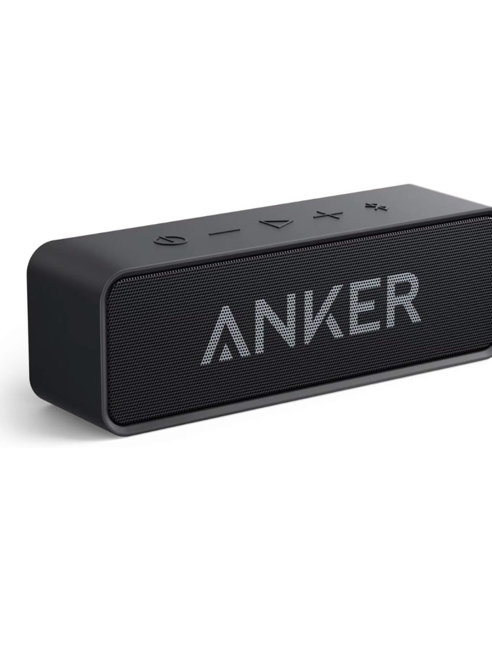 Anker Black Portable Wireless Bluetooth Speaker with Front Grill